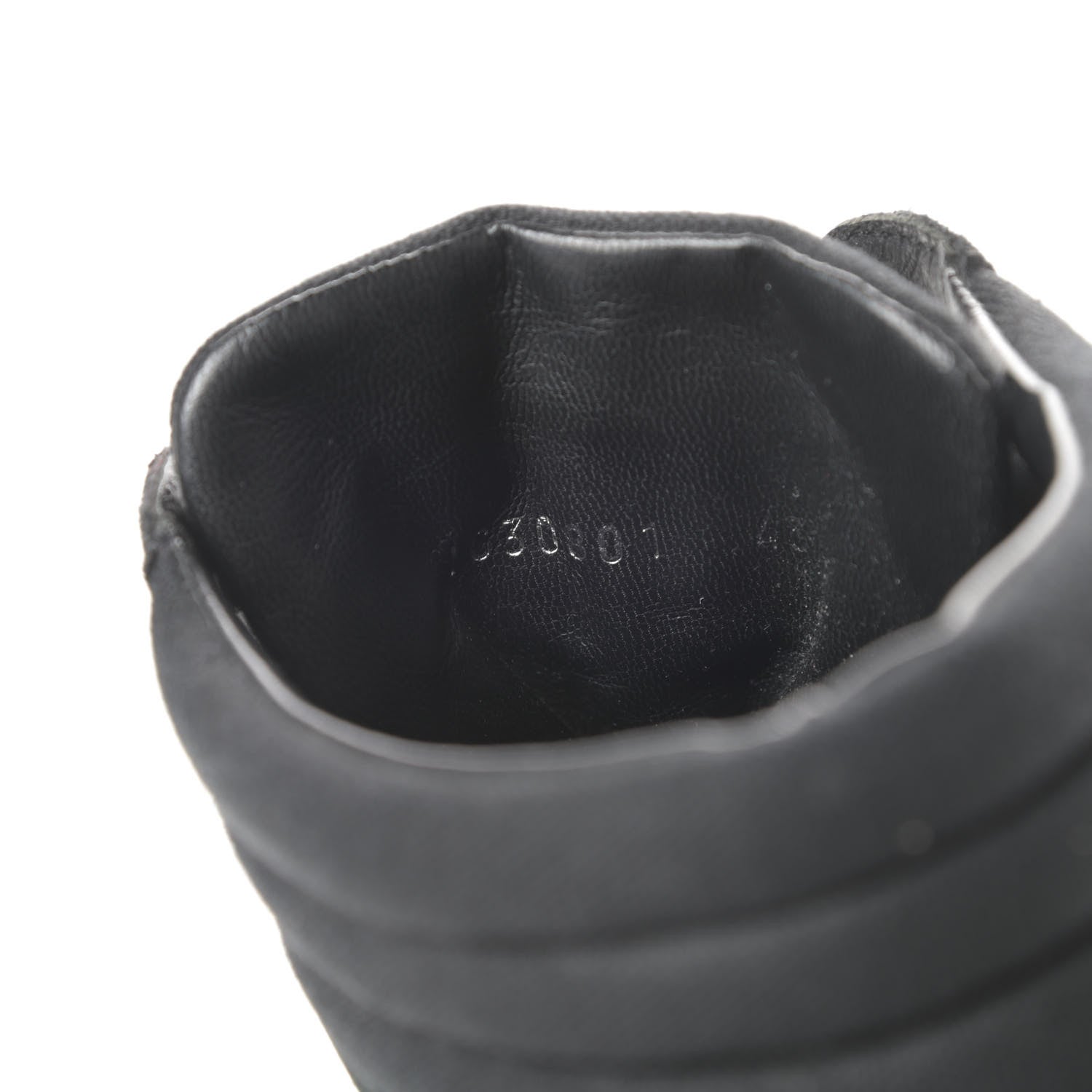 Chanel Toile Suede Calfskin Mens High Top Sneakers 43 Black 9 of 9