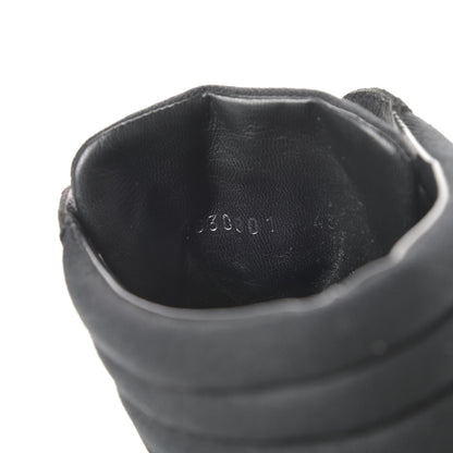 Chanel Toile Suede Calfskin Mens High Top Sneakers 43 Black 9 of 9