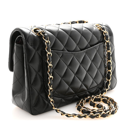 Chanel Lambskin Quilted Small Double Flap Black 3 of 11