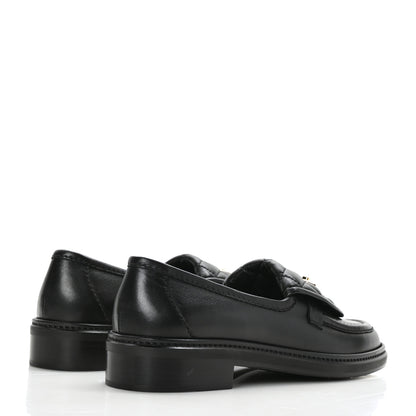 Chanel Lambskin Quilted CC Turnlock Loafers 39 Black 4 of 8