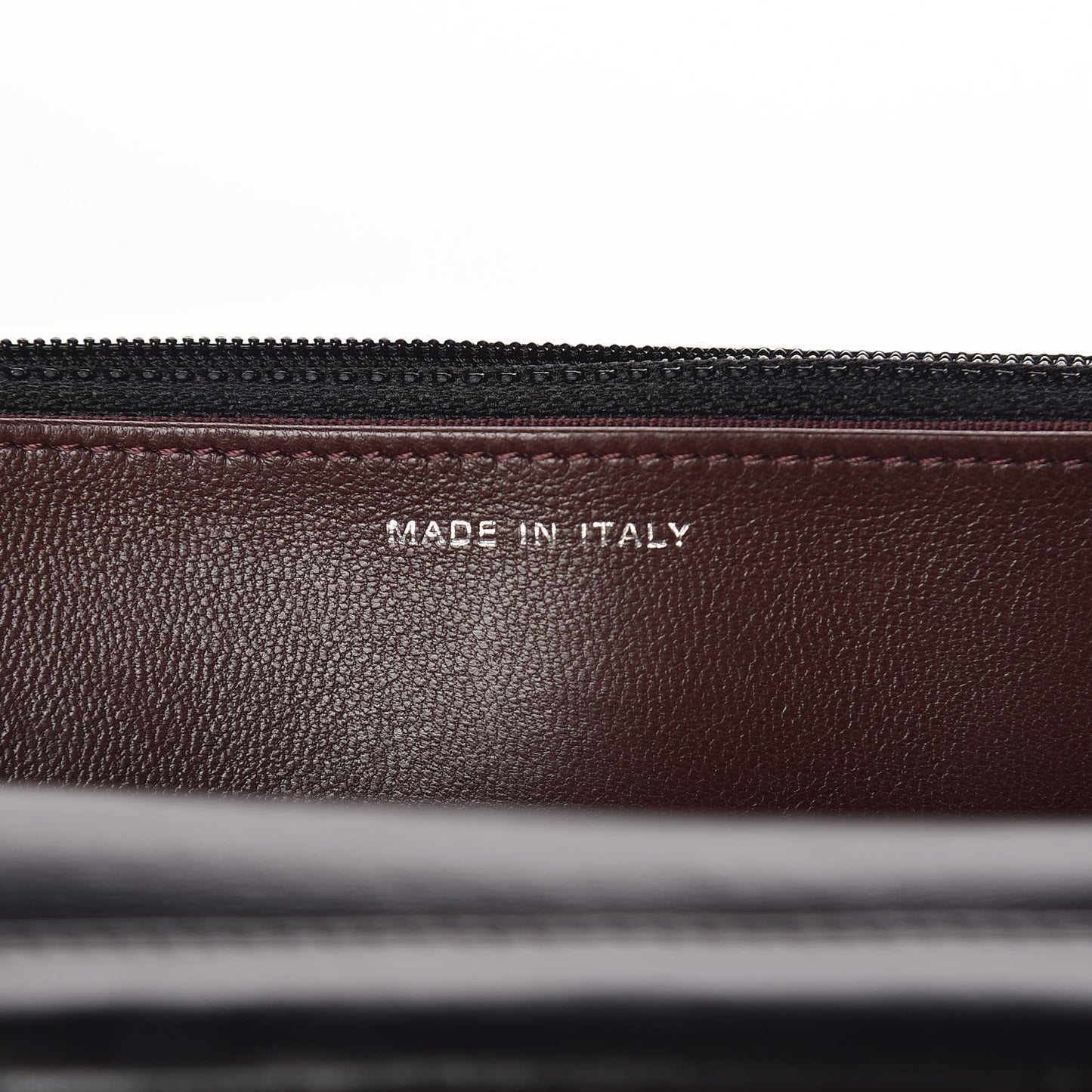 Lambskin Quilted Wallet On Chain WOC Black
