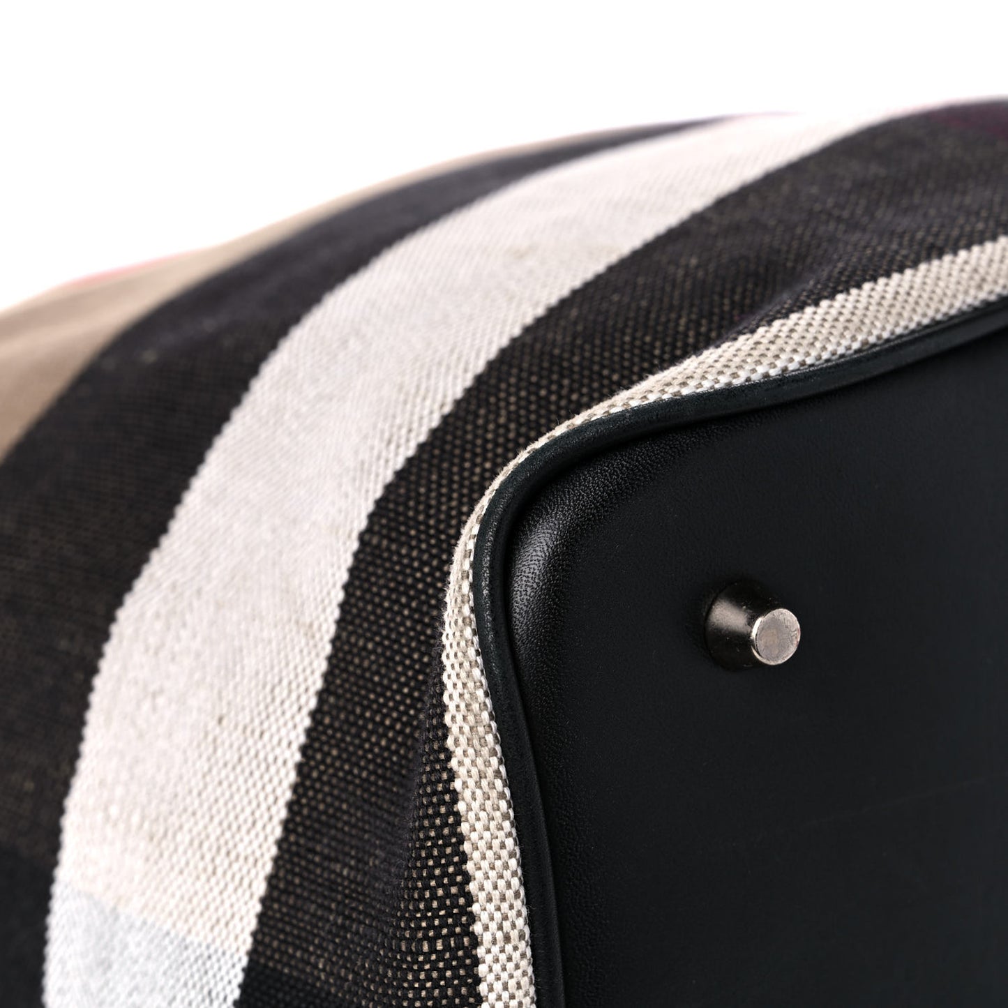 Canvas Mega Check Medium Ashby Hobo Black