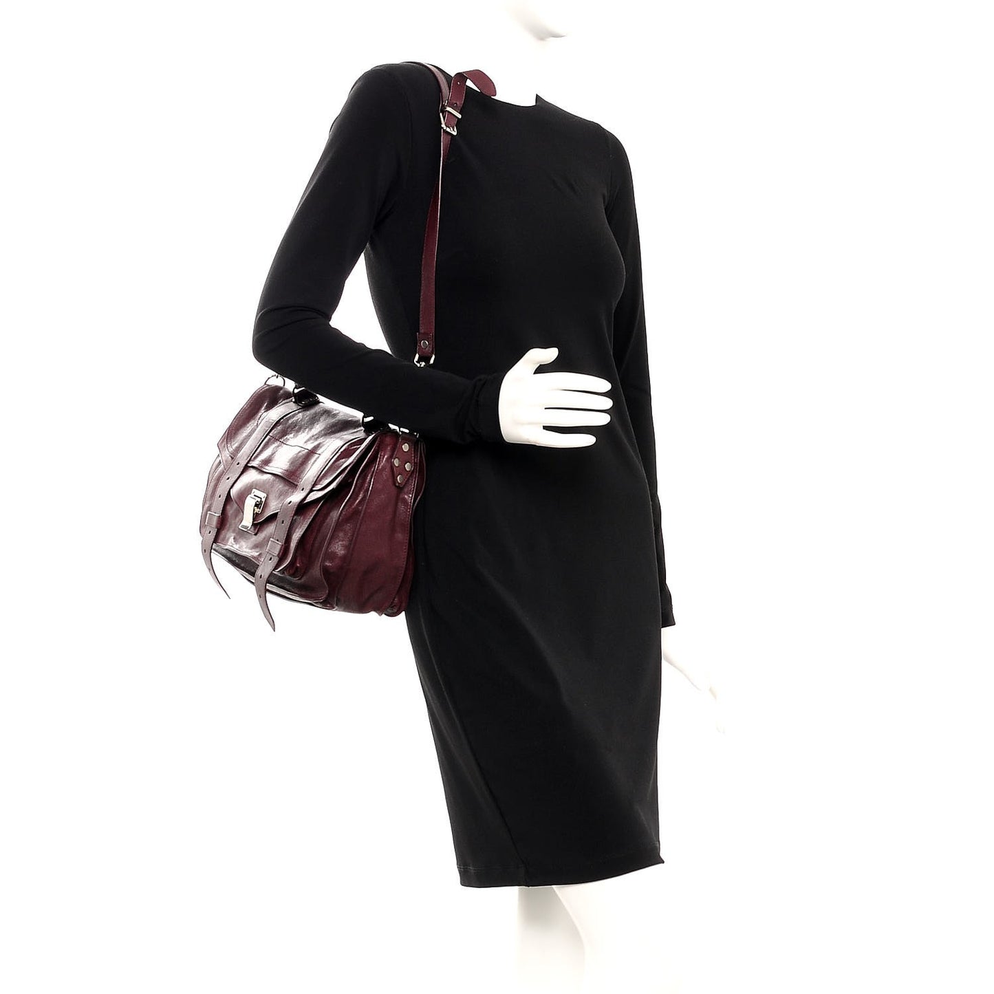 Lambskin Medium PS1 Satchel Oxblood