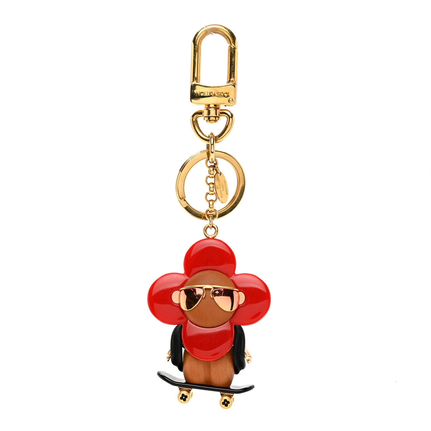 Louis Vuitton Resin Wood Vivienne Skateboarder Bag Charm 1 of 3