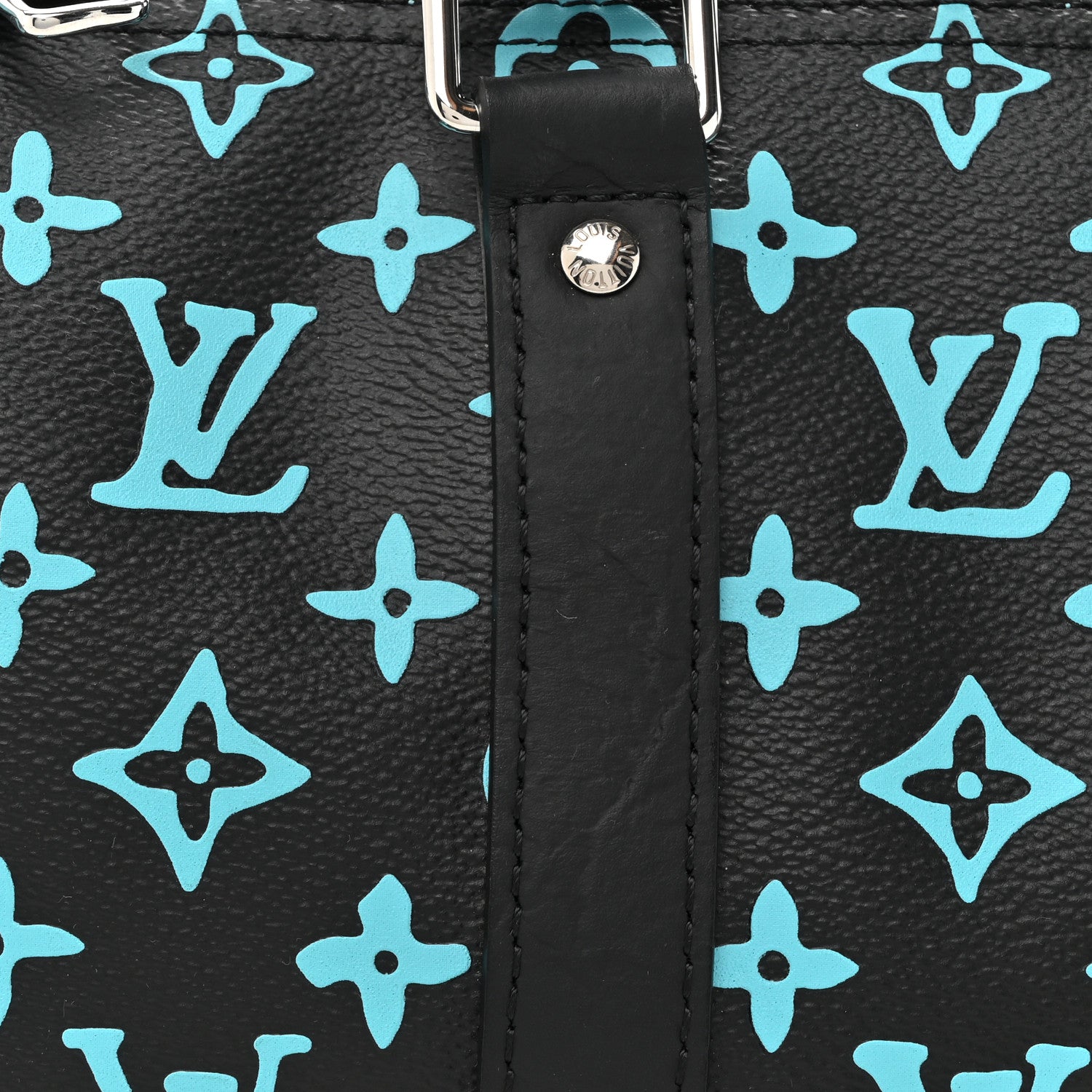Louis Vuitton Monogram Playground Keepall Bandouliere 25 Black 7 of 10