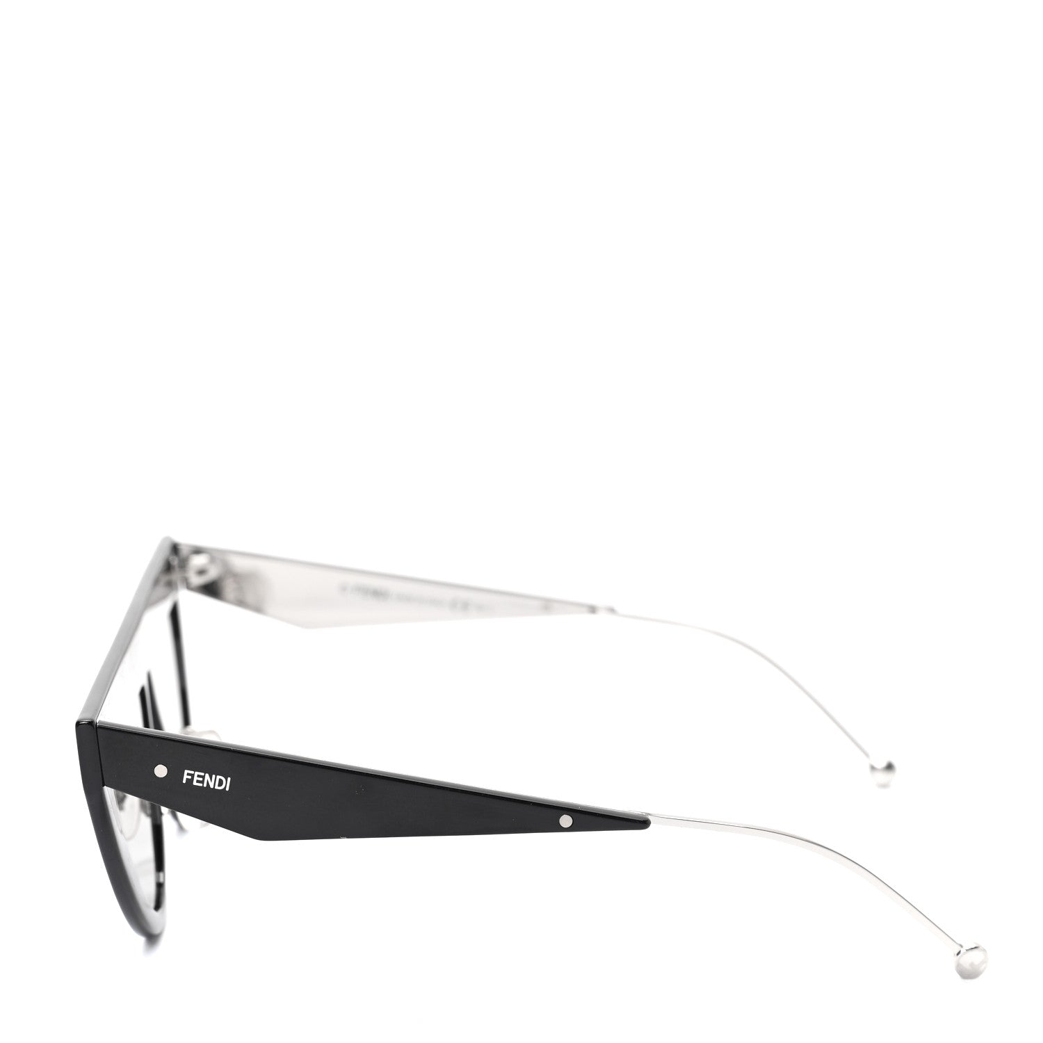 Fendi Acetate Metal Defender Sunglasses FF 0371/S Black 3 of 6