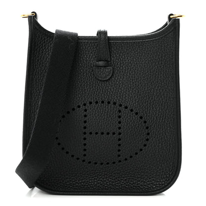Hermes Taurillon Clemence Evelyne TPM Black 1 of 11