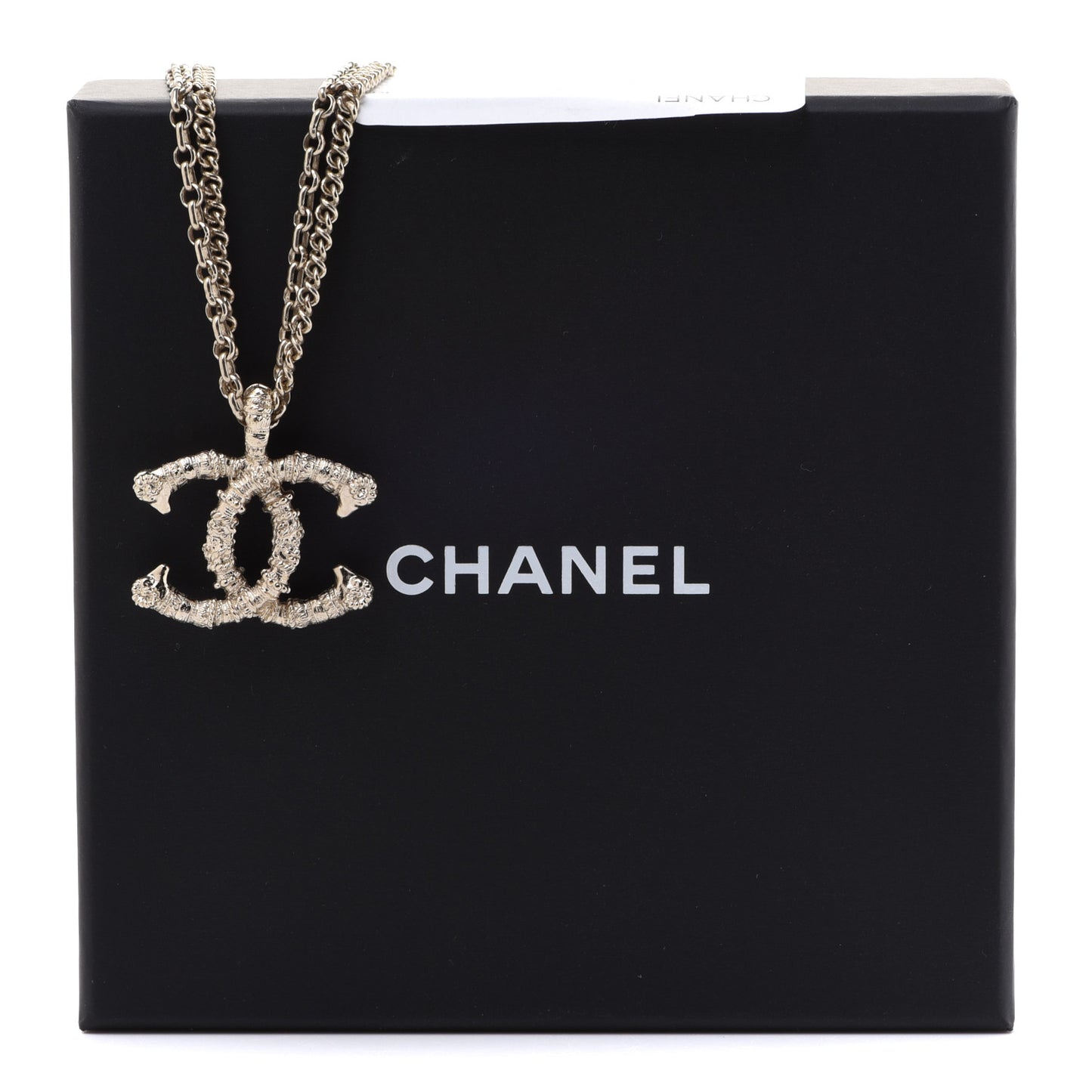 CC Multi Strand Chain Necklace Gold