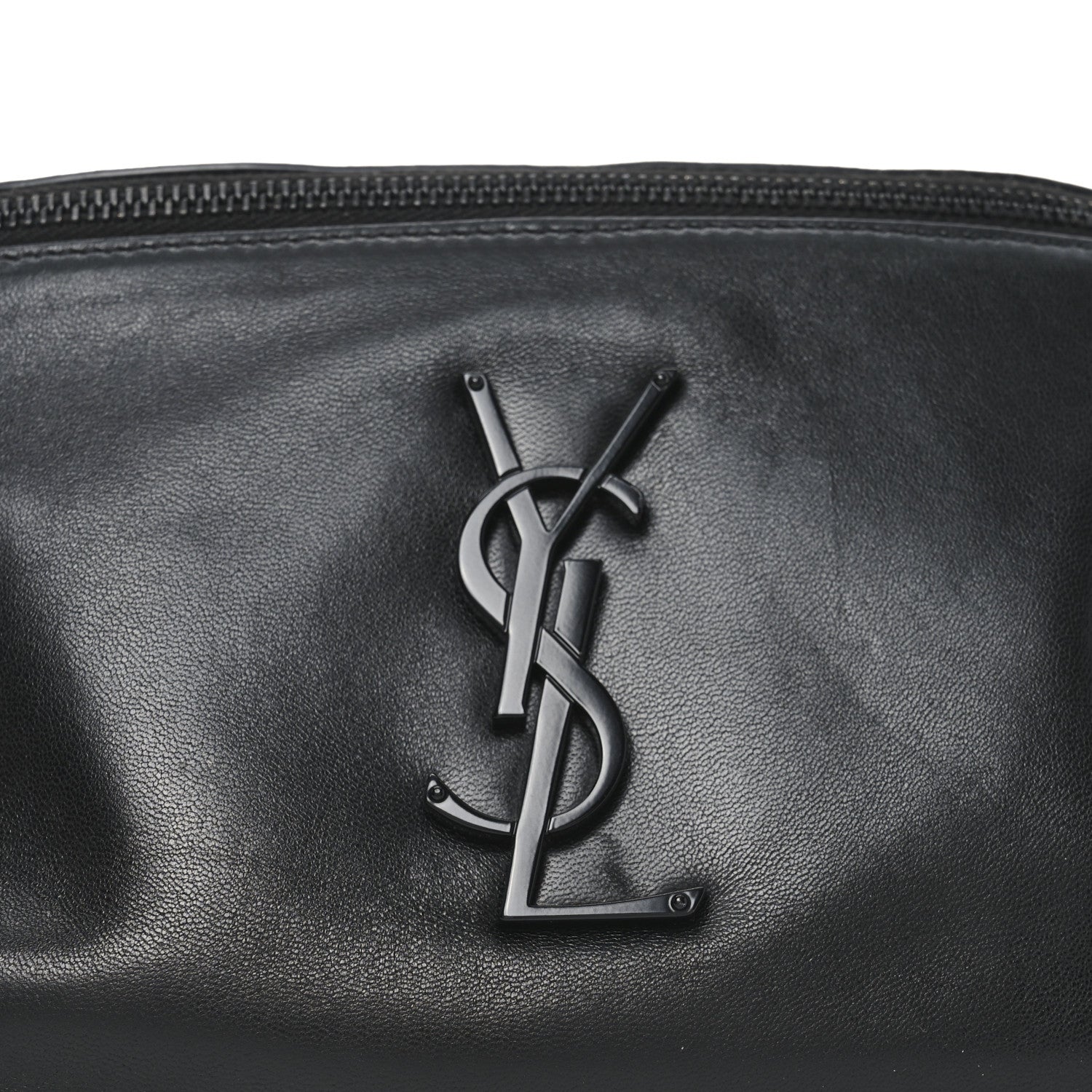 Saint Laurent Calfskin Monogram Belt Bag Black 7 of 9