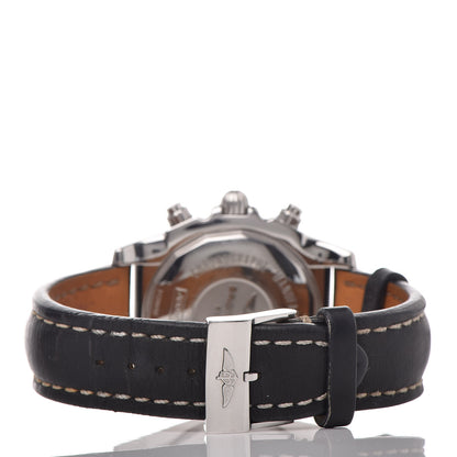 Breitling Stainless Steel Calfskin 44mm Chronomat 44 Flying Fish Automatic Watch Black AB011010 5 of 6