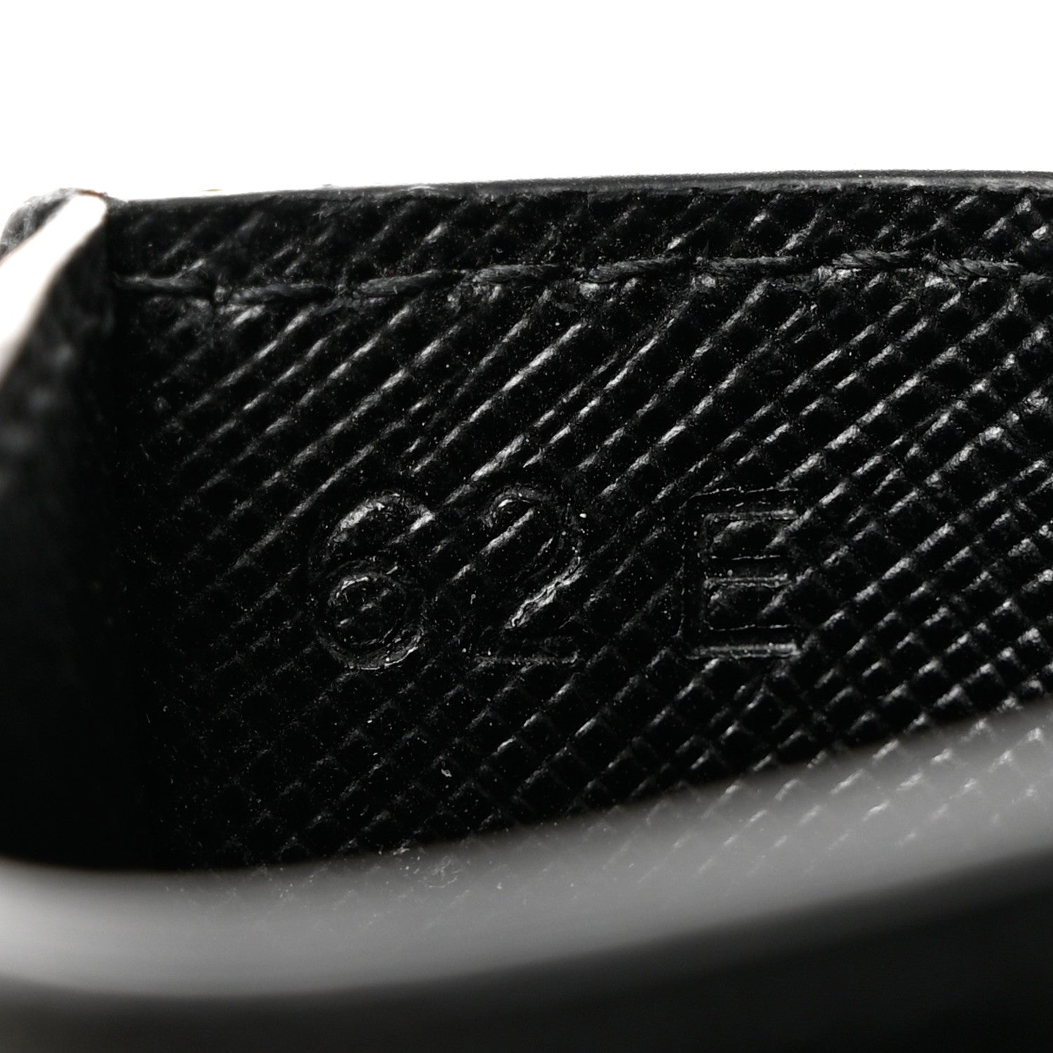 Prada Saffiano Shine Monochrome Card Holder Black 6 of 7