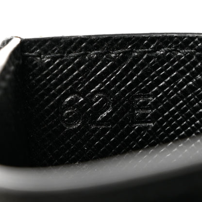 Prada Saffiano Shine Monochrome Card Holder Black 6 of 7