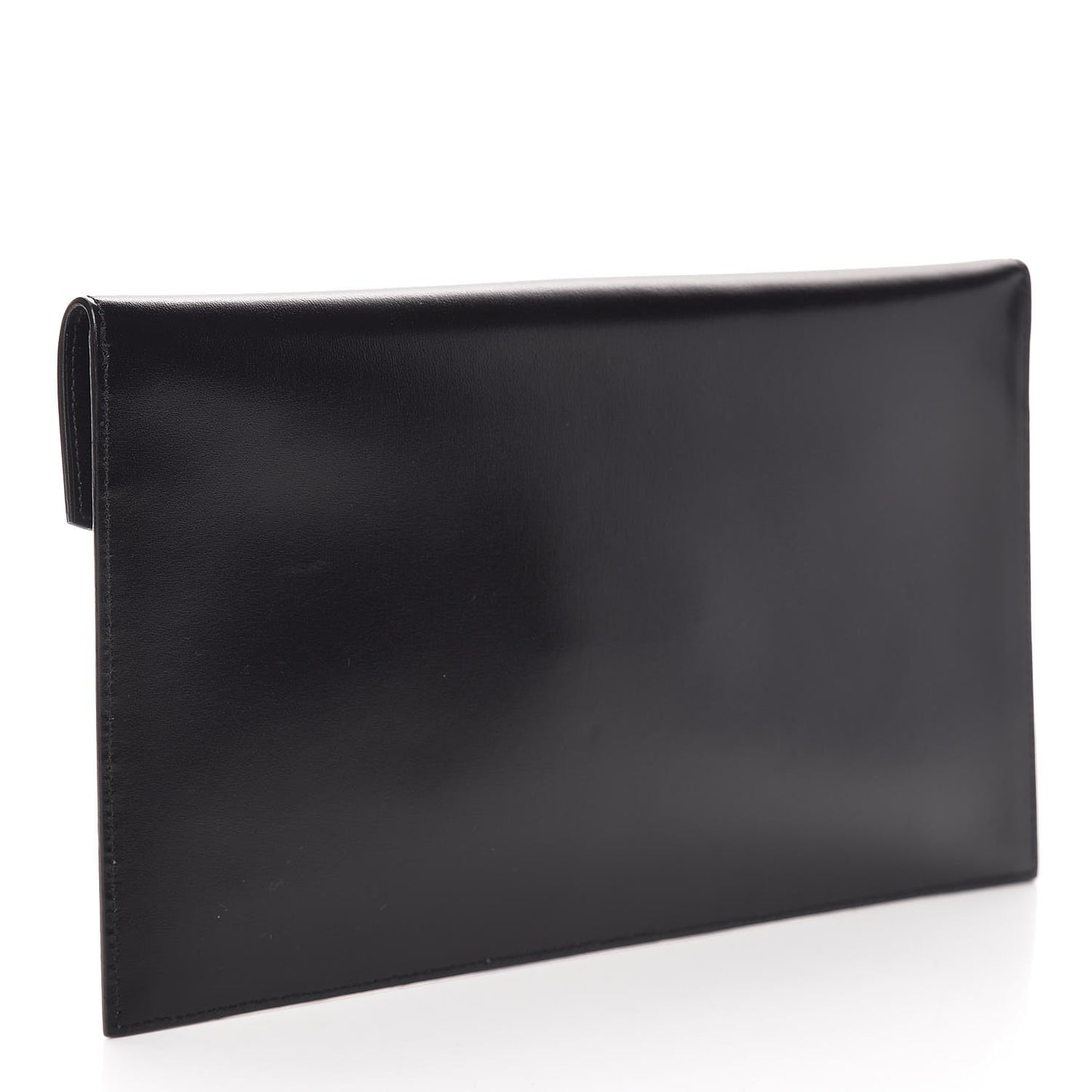 Smooth Shiny Calfskin Monogram Uptown Pouch Black