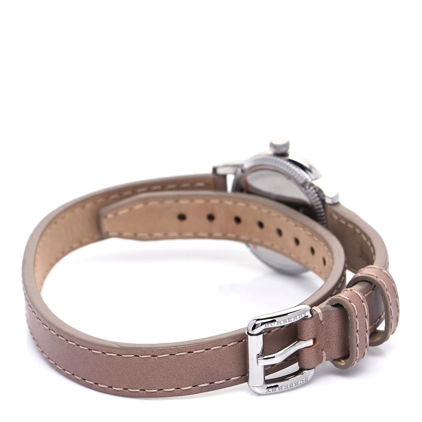 Stainless Steel Calfskin 30mm Double Wrap Quartz Watch BU7847