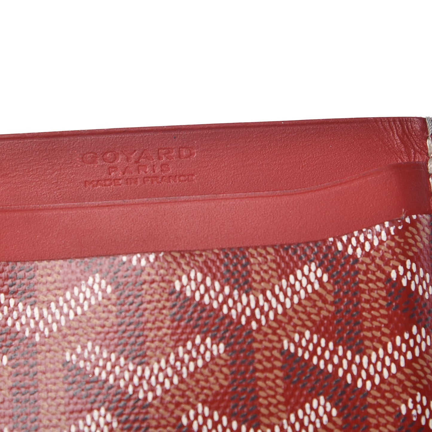 Goyardine Saint Sulpice Card Holder Red