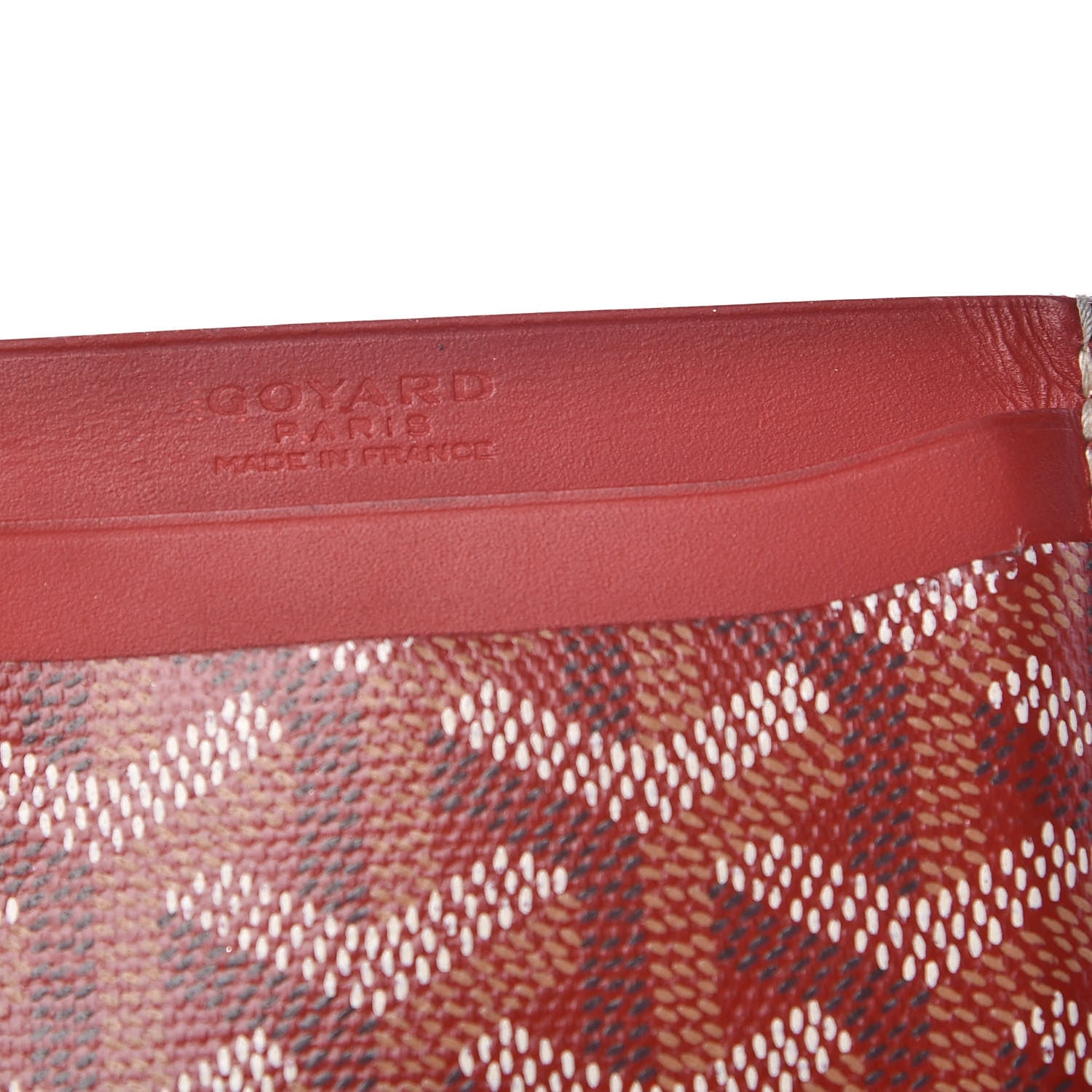 Goyard Goyardine Saint Sulpice Card Holder Red 10 of 12