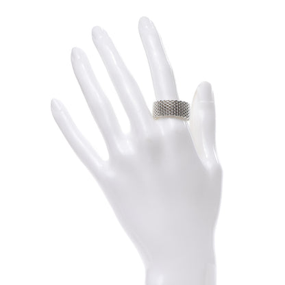 Tiffany Sterling Silver Somerset Mesh Ring 60 9 2 of 4
