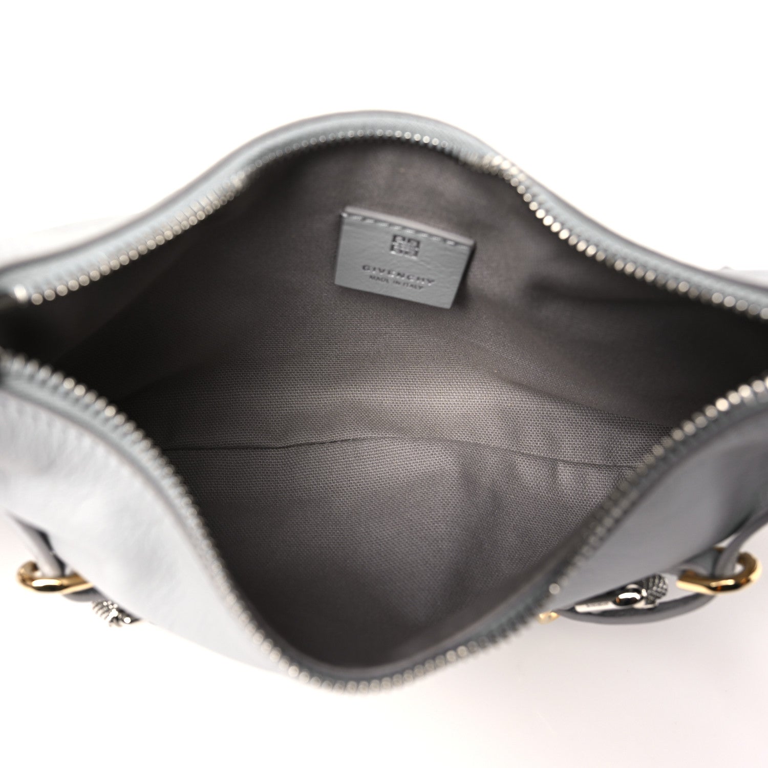 Givenchy Tumbled Calfskin Mini Voyou Boyfriend Party Bag Light Grey 5 of 11