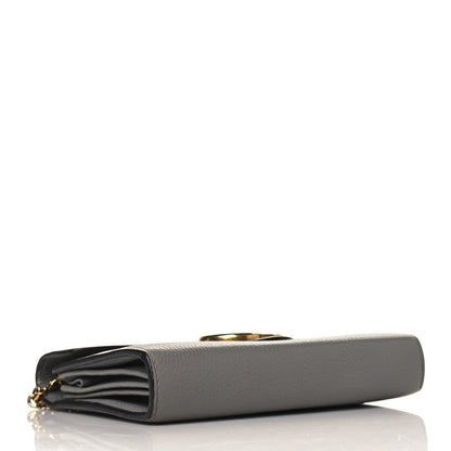 Gucci Cellarius Calfskin GG Marmont Chain Wallet Deep Grey 4 of 9