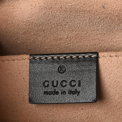 Gucci Calfskin Matelasse Small GG Marmont Chain Shoulder Bag Black 5 of 11