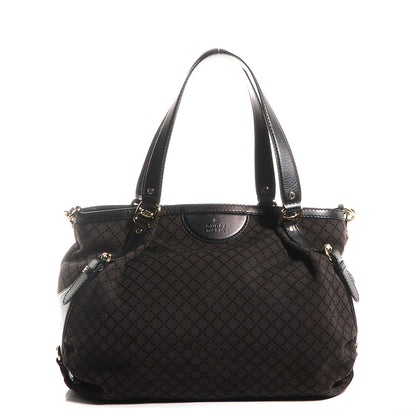 Gucci Diamante Medium Bridle Tote Dark Brown 1 of 7