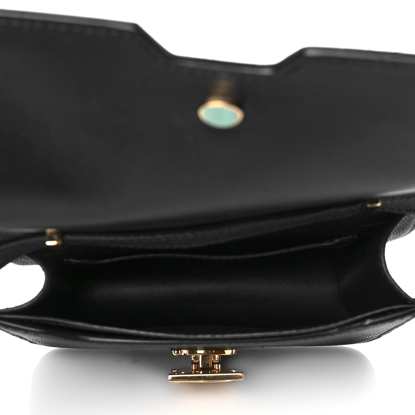 Grained Calfskin Mini TB Bag Black