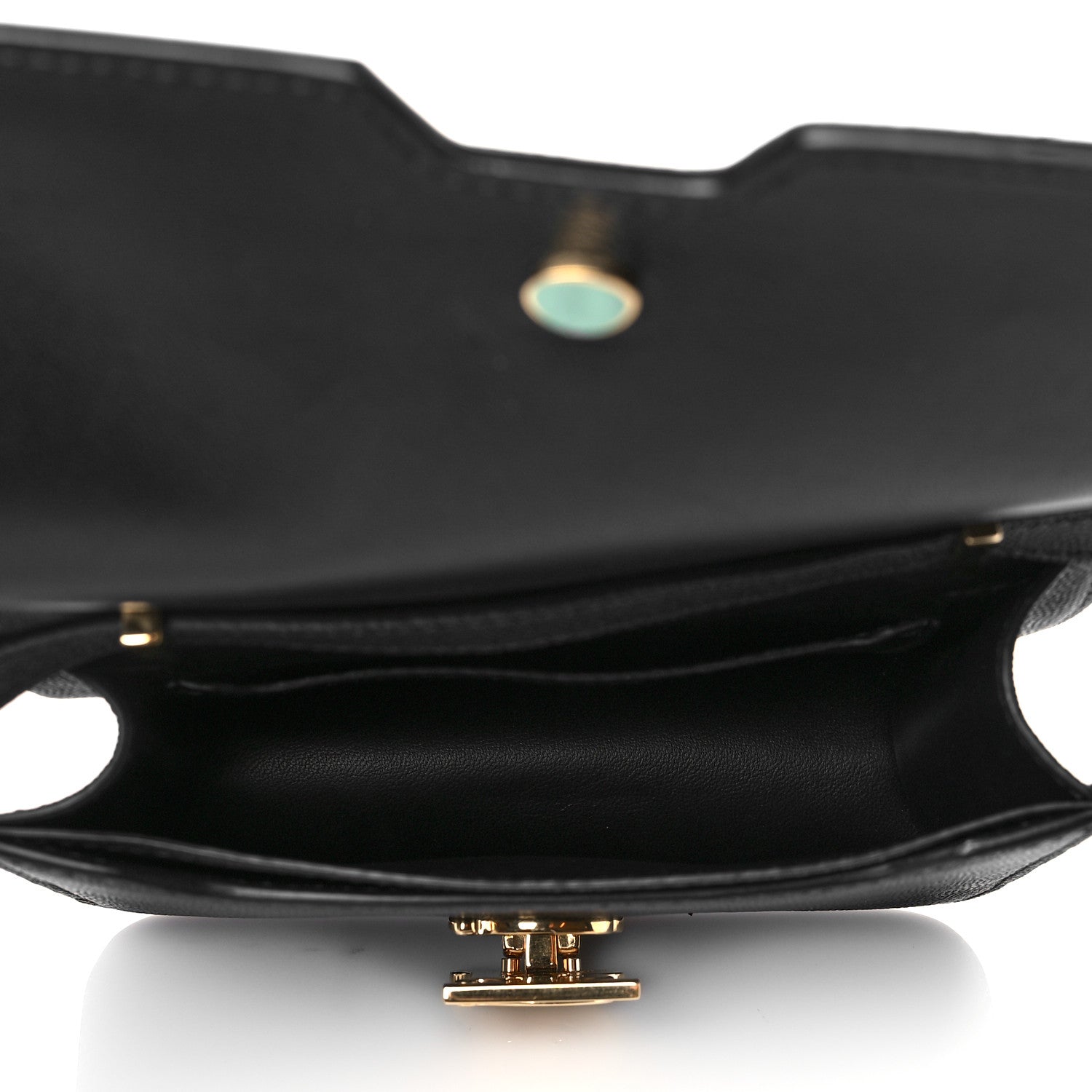 Burberry Grained Calfskin Mini TB Bag Black 5 of 9