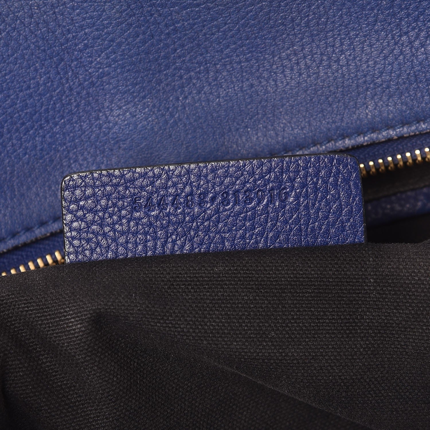 Alexander McQueen Pebbled Calfskin Large Skull Padlock Zip Around Tote Ultramarine 7 of 15