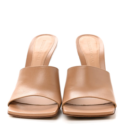 Bottega Veneta Lambskin Stretch Mule Sandals 37 Porridge 2 of 8
