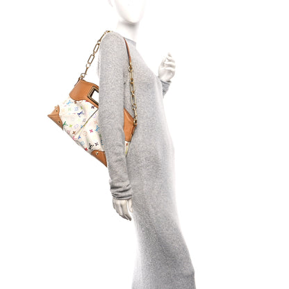 Louis Vuitton Monogram Multicolor Judy MM White 2 of 9