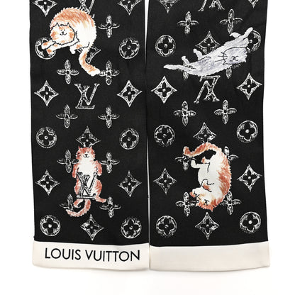 Louis Vuitton Silk Catogram Classic Bandeau Black 2 of 4