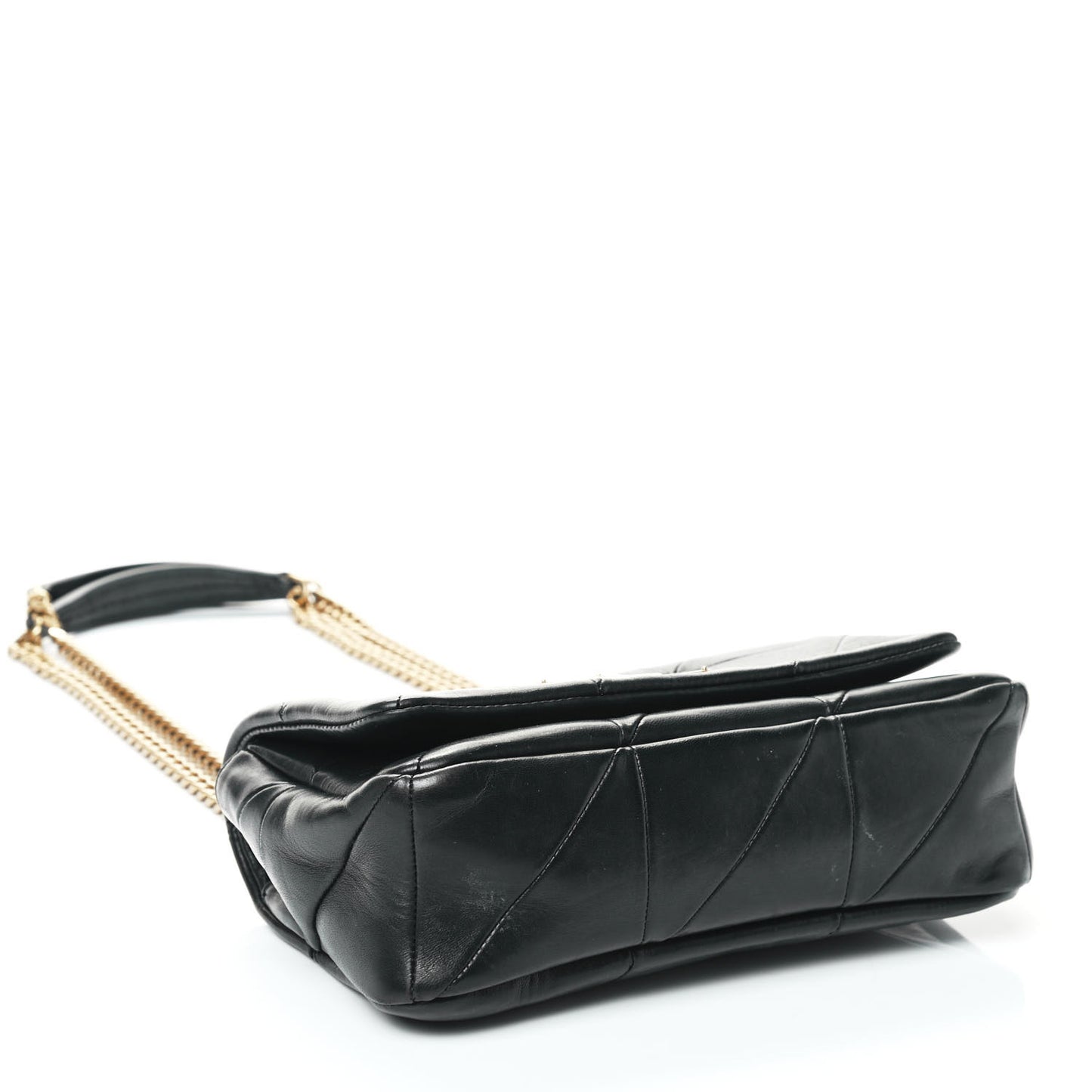 Lambskin Patchwork Monogram Small Jamie Black