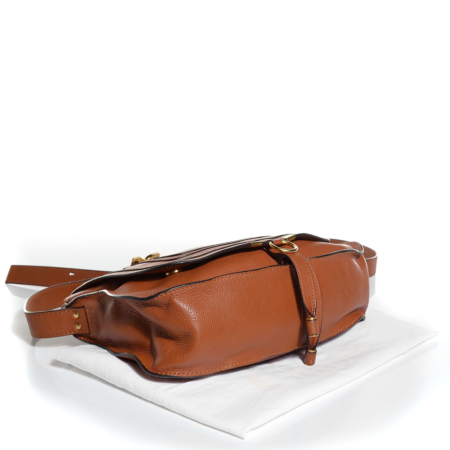 Chloe Calfskin Medium Marcie Top Handle Bag Tan 4 of 9