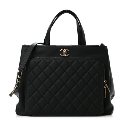 Chanel Caviar Quilted Large Business Affinity Shopping Bag Black 1 of 10