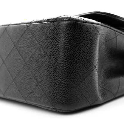 Chanel Caviar Quilted Jumbo Double Flap Black 10 of 11