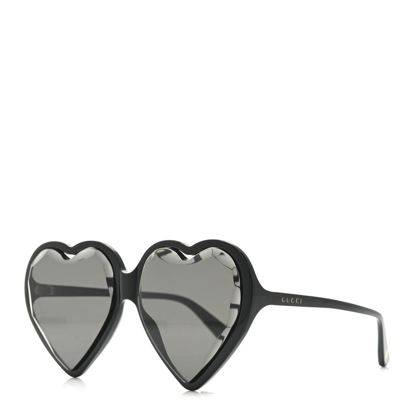 Acetate Hollywood Forever Heart Sunglasses GG0360S Black