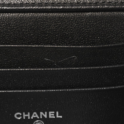 Chanel Lambskin Quilted Small Top Handle Vanity Case With Chain So Black 12 of 13