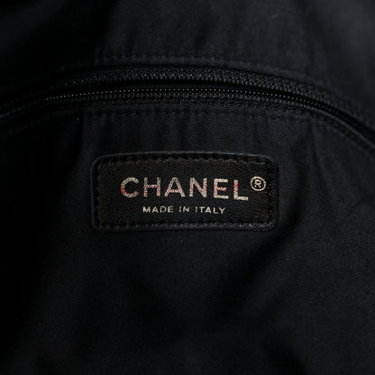 Chanel Lambskin Large Girl Bag Black Beige 5 of 12