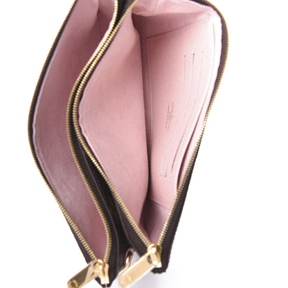 Louis Vuitton Monogram 2020 Christmas Animation Big Wheel Double Zip Pochette Rose Ballerine 5 of 9