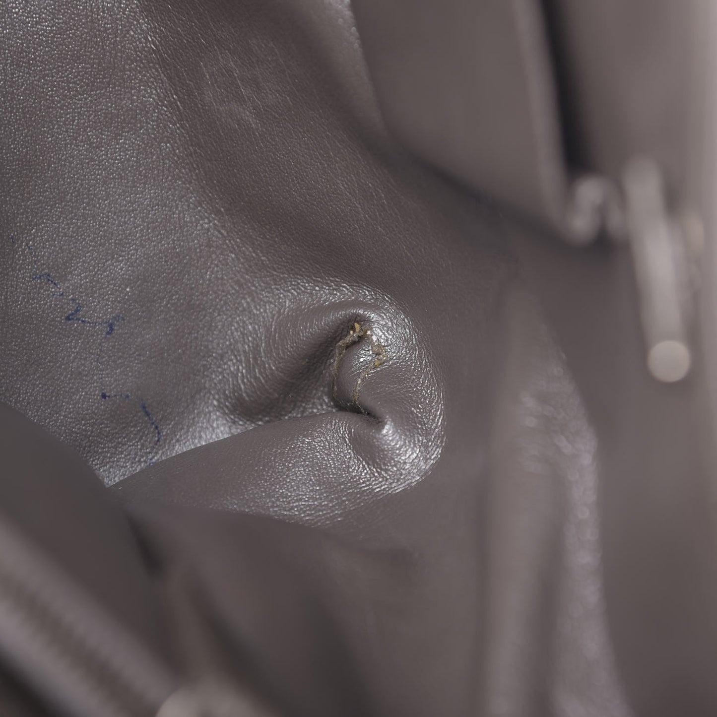 Metallic Caviar Large Be Caviar Tote Silver