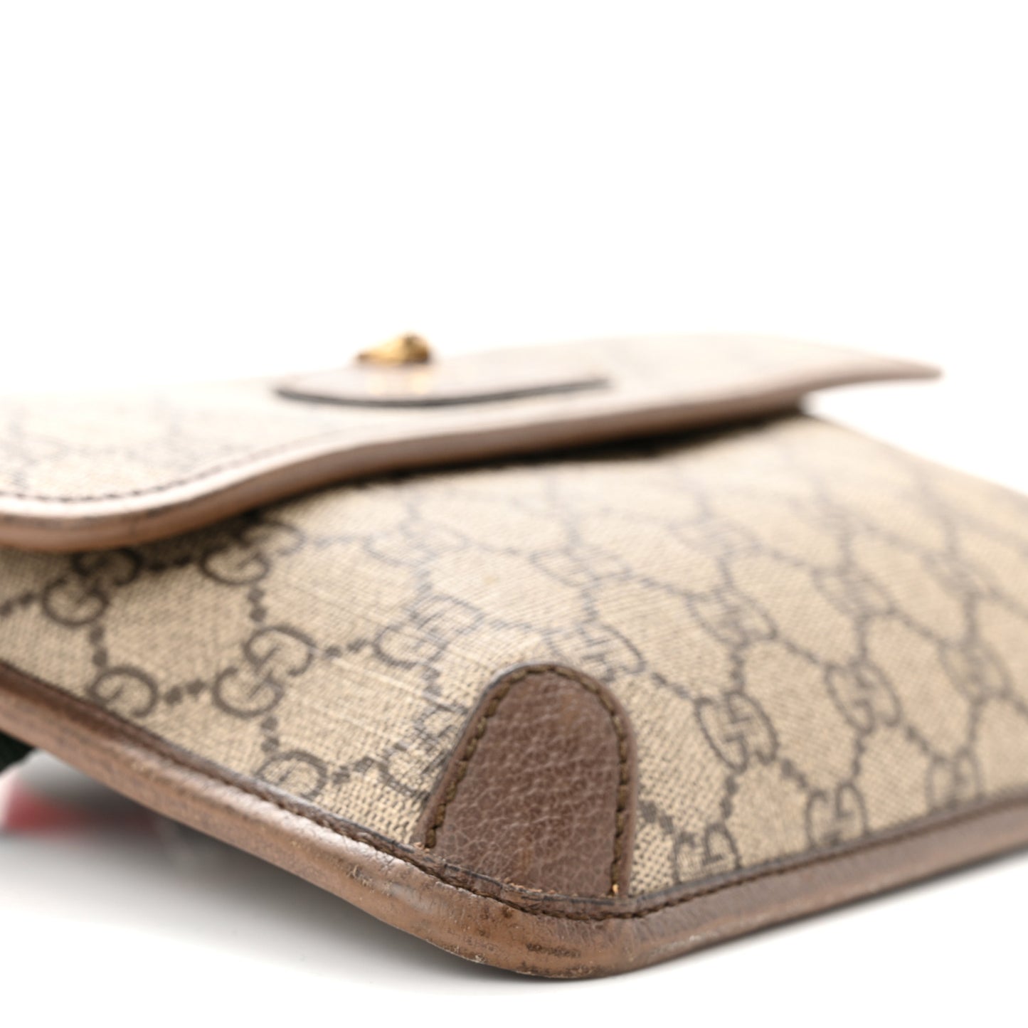 GG Supreme Monogram Neo Vintage Web Belt Bag Brown
