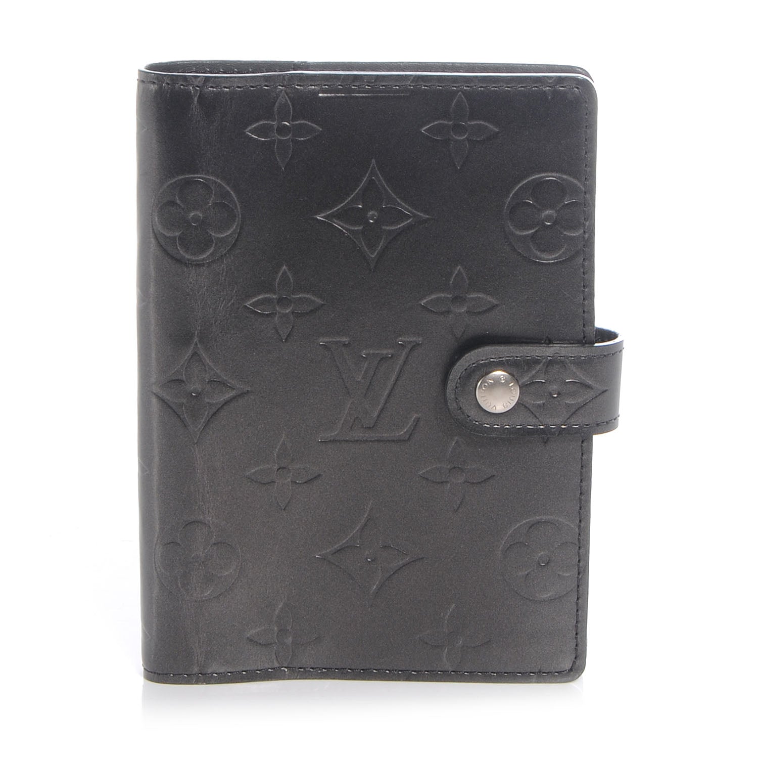 Louis Vuitton Mat Monogram Small Ring Agenda Black 1 of 7