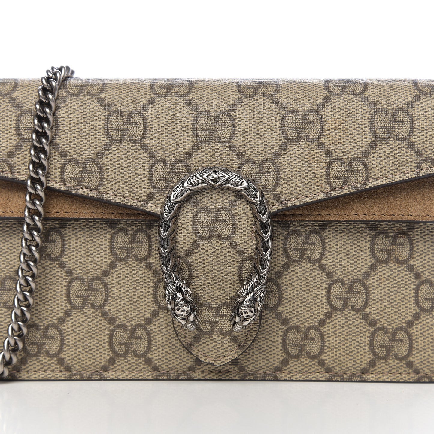 GG Supreme Monogram Super Mini Dionysus Shoulder Bag Taupe