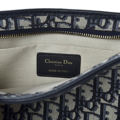 Christian Dior Oblique Diorquake Clutch Blue 6 of 10