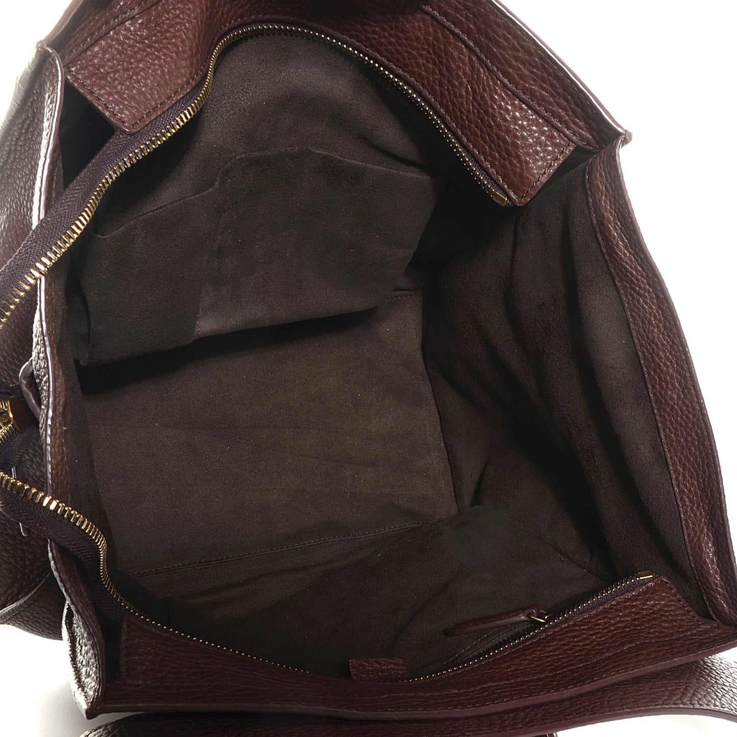 Pebbled Calfskin Mini Luggage Chocolate
