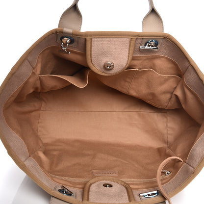 Chanel Canvas Large Deauville Tote Ecru 5 of 12