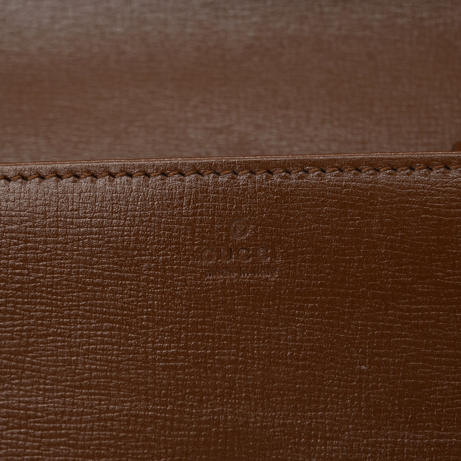 Gucci GG Supreme Monogram Azalea Calfskin Horsebit 1955 Wallet On Chain Beige Ebony Brown Sugar 6 of 11