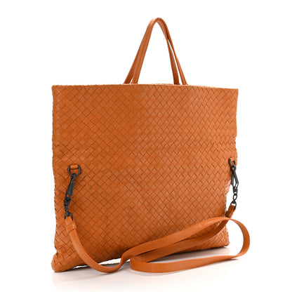 Bottega Veneta Nappa Intrecciato Fold Over Tote Topaz 4 of 12