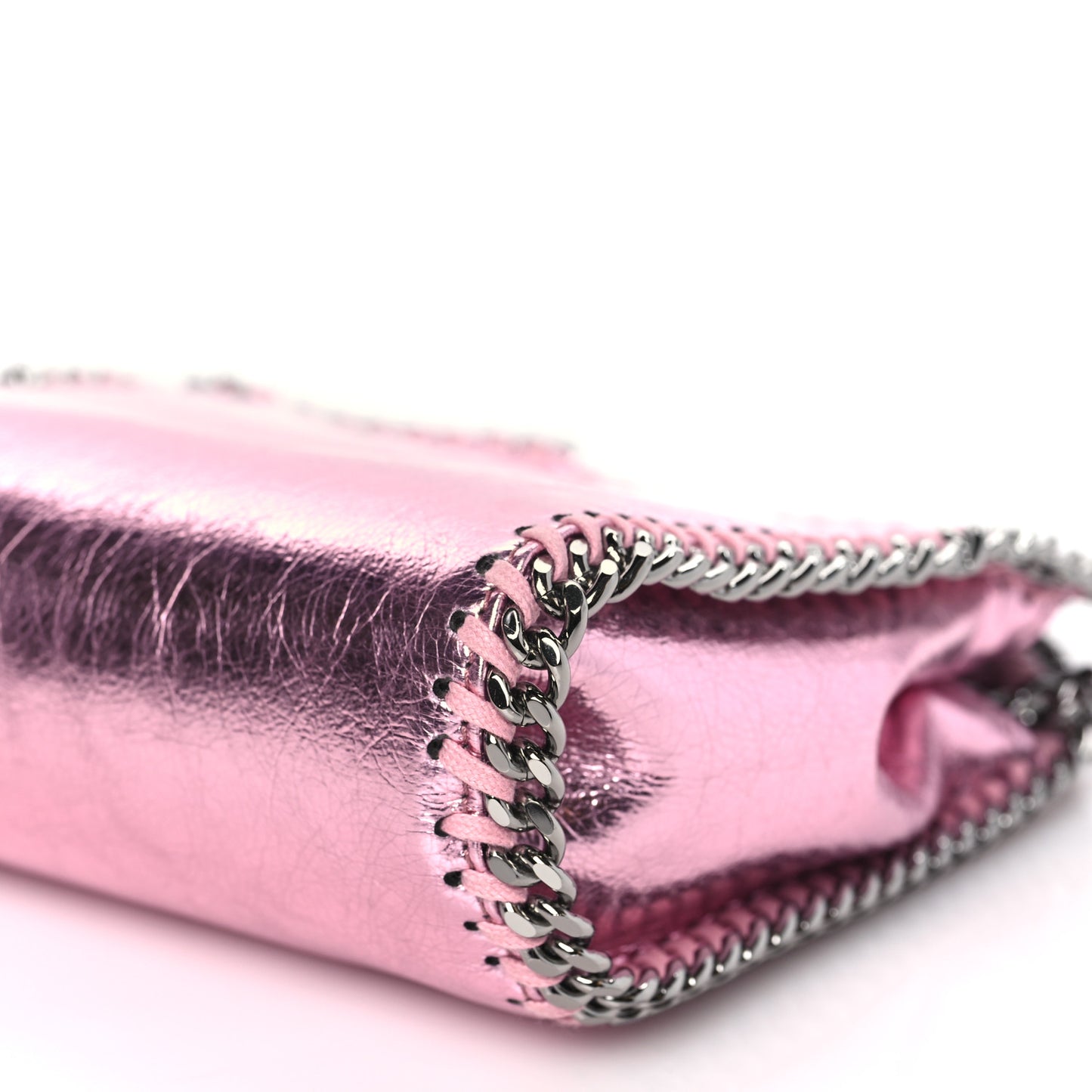 Metallic Eco Alter Nappa Tiny Falabella Tote Pink