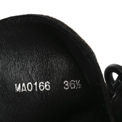 Louis Vuitton Suede Calfskin Monogram World Tour Platform Desert Boots 36.5 Black 10 of 14